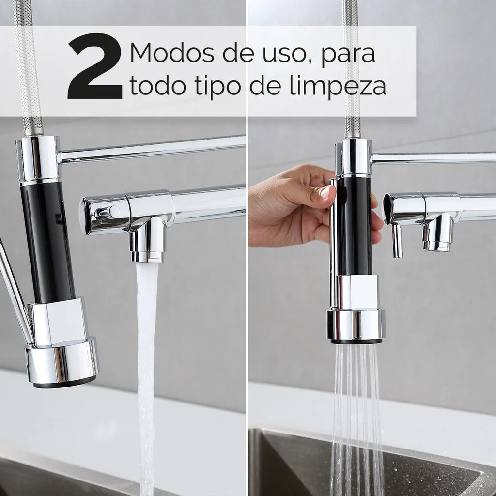 Gourmet Kitchen Faucet With Articulated Spray for Easy Cooking