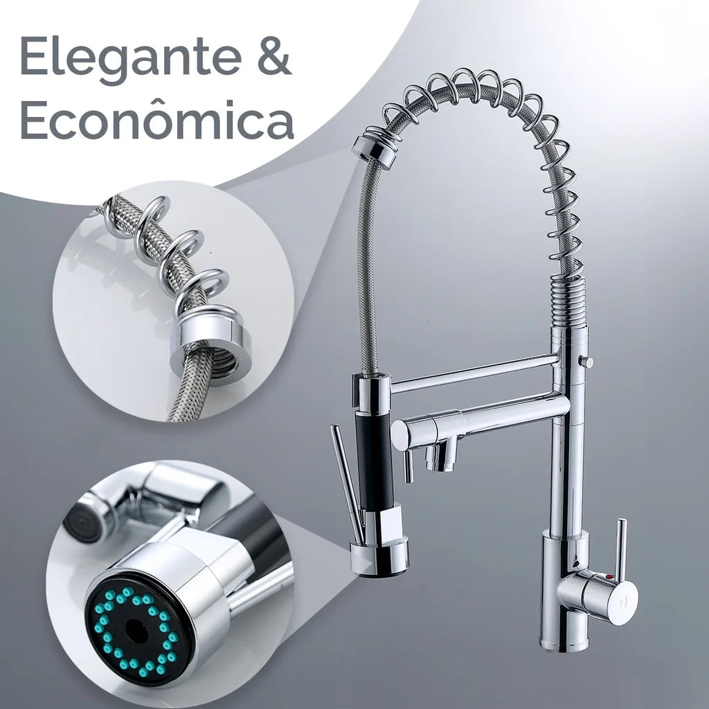 Gourmet Kitchen Faucet With Articulated Spray for Easy Cooking
