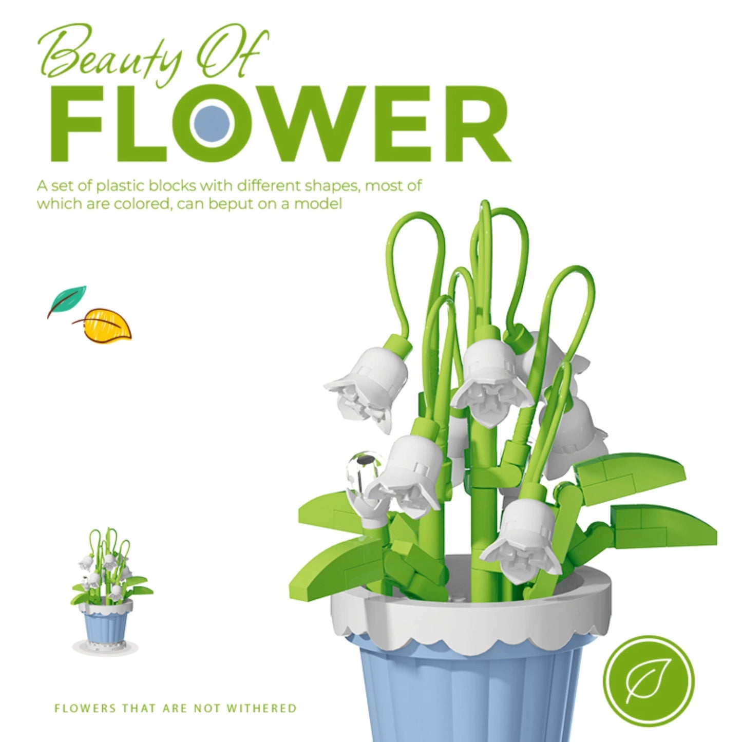 Micro flower Decorative Building Blocks