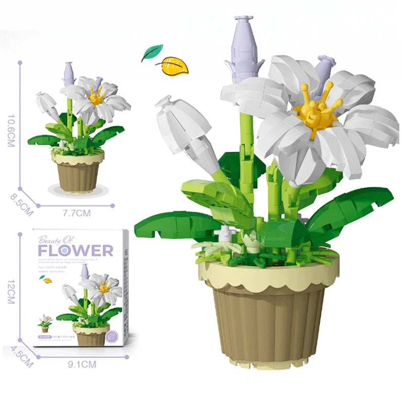 Micro flower Decorative Building Blocks
