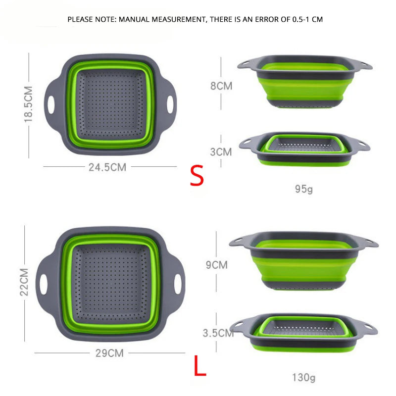 Foldable Fruit Vegetable Washing Basket