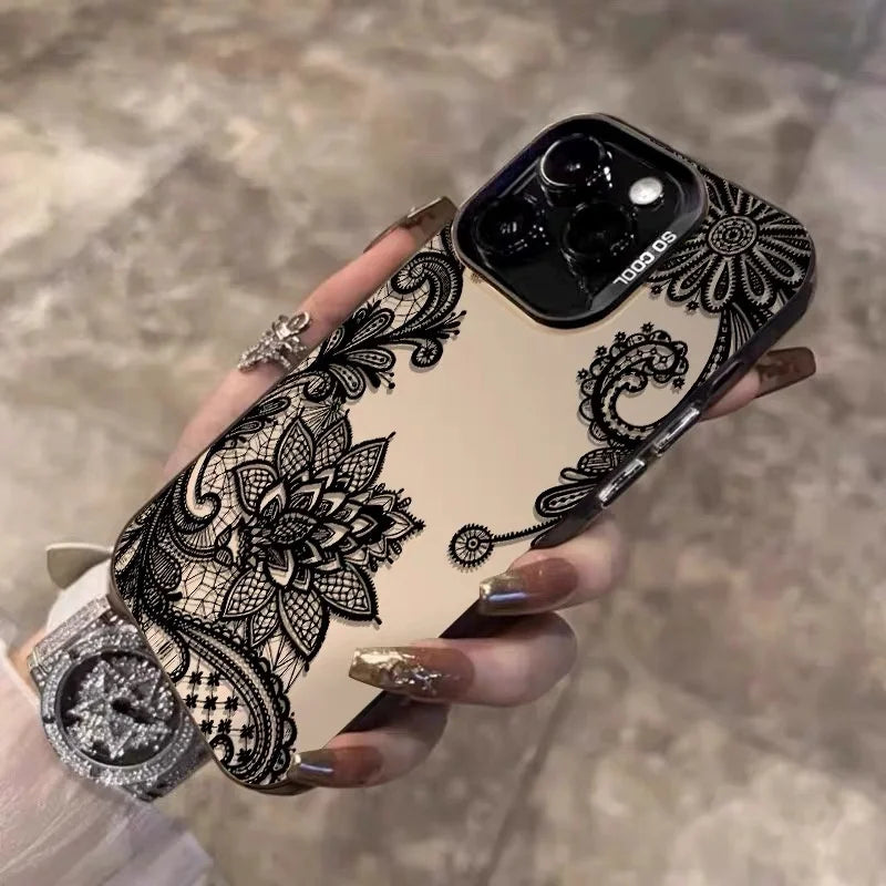 Lace Floral Pattern Phone Case