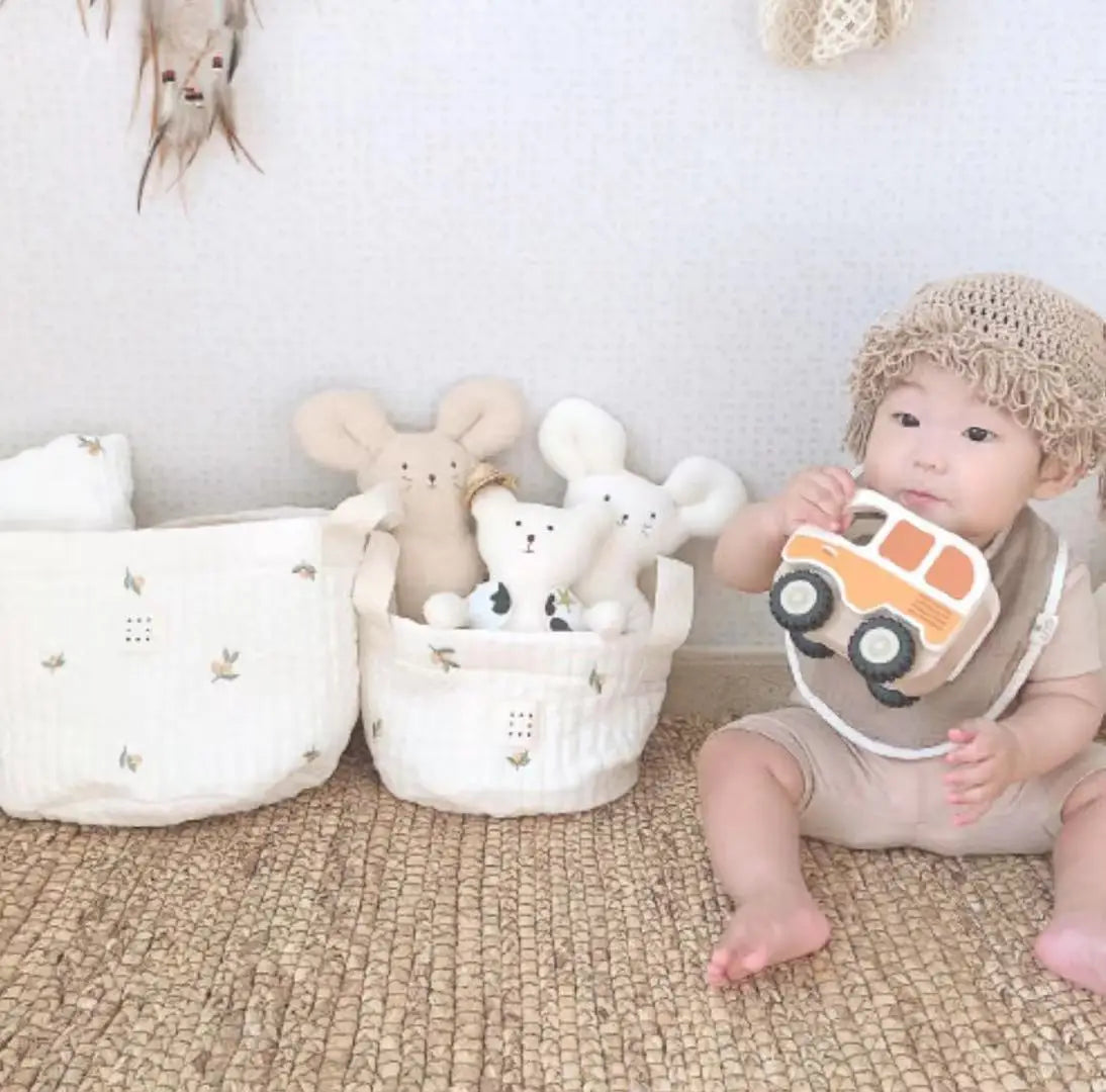 Bear Embroided Baby Bags