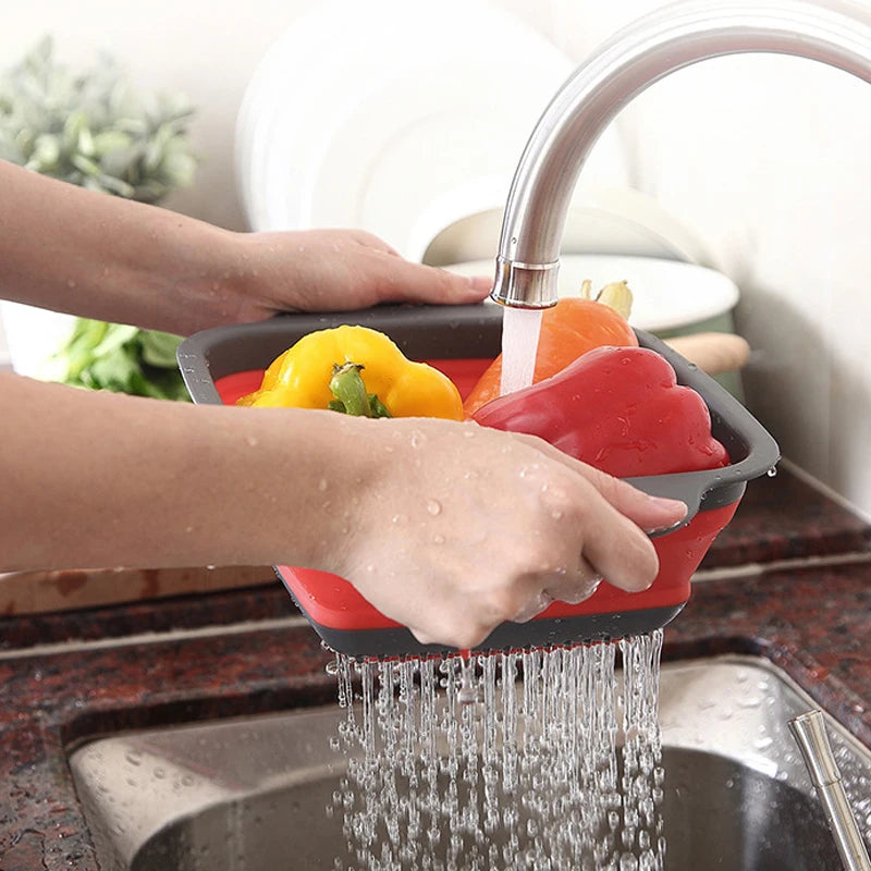Foldable Fruit Vegetable Washing Basket