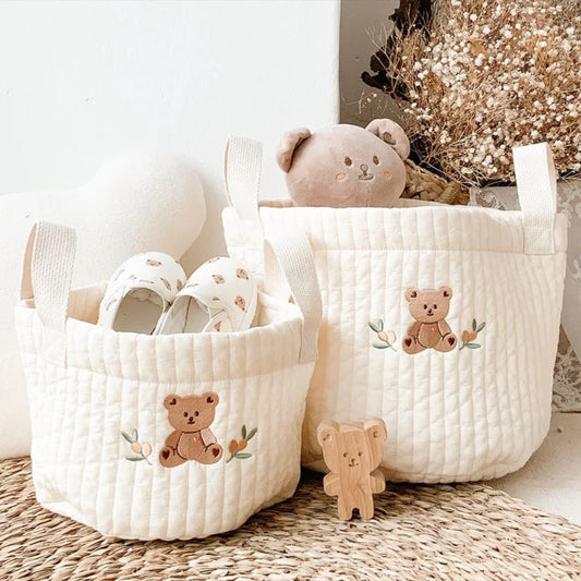 Bear Embroided Baby Bags