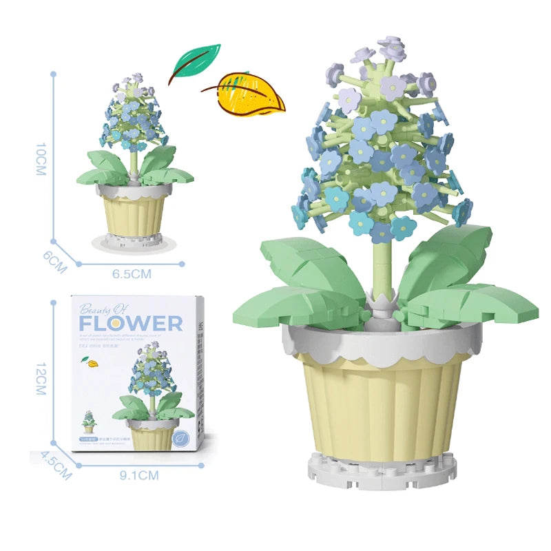 Micro flower Decorative Building Blocks